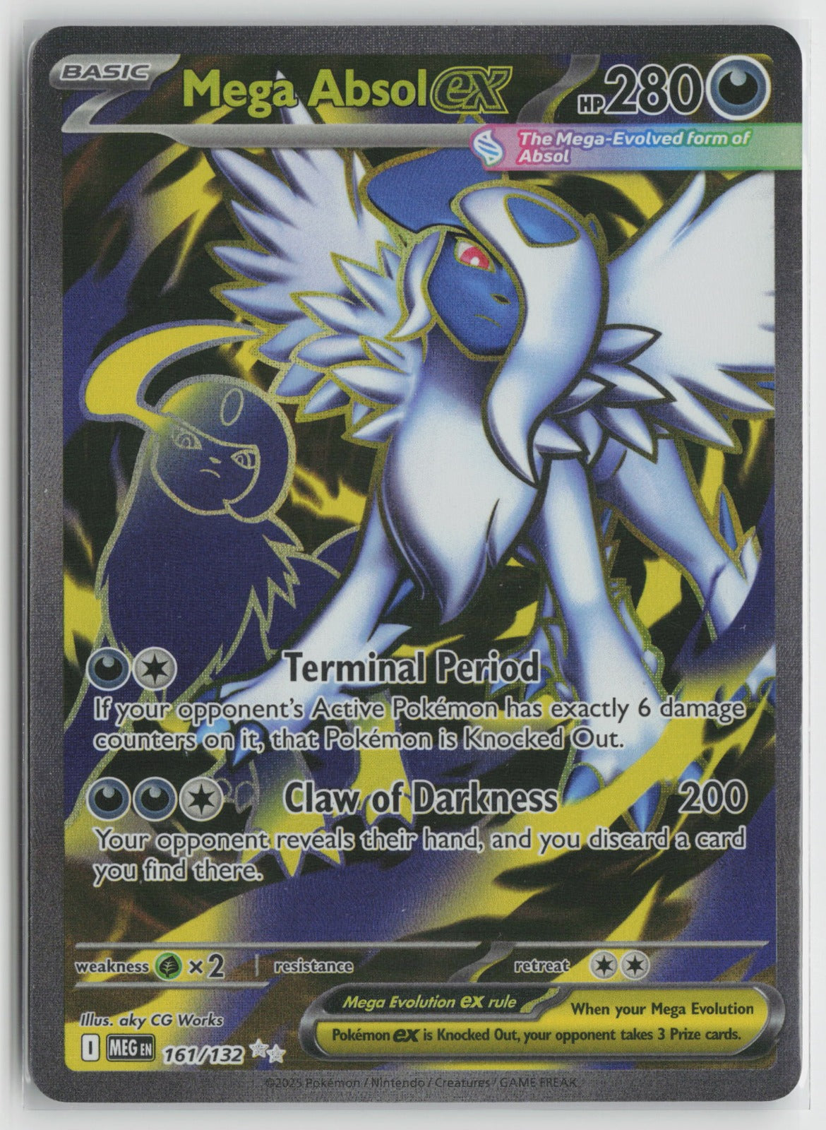 Mega Absol ex - Ultra Rare Holo MEG 161/132 NM