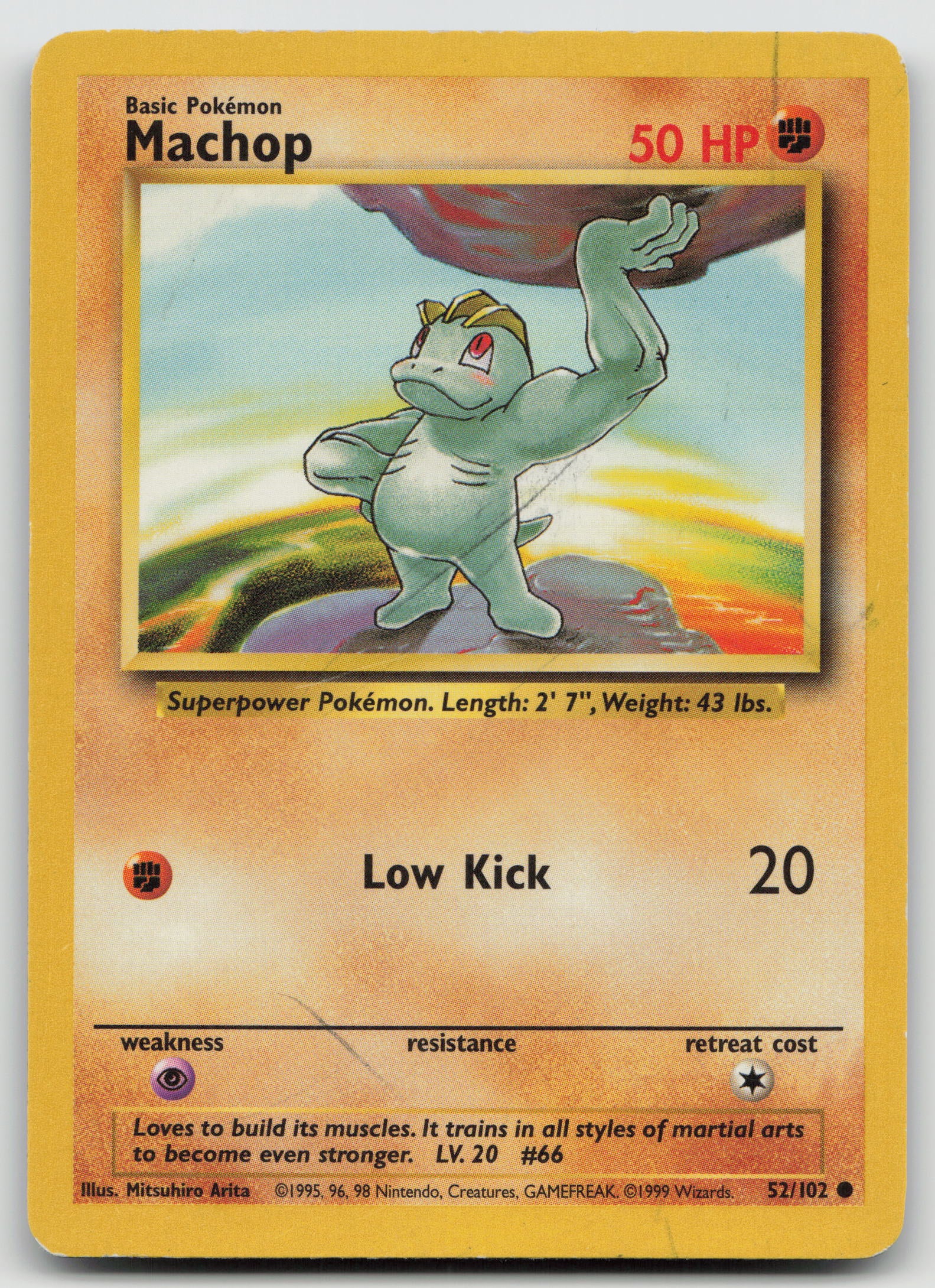 Machop Common Normal BS 052/102 MP