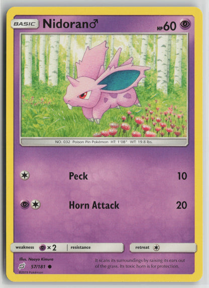 Nidoran M Common SM - Team Up 57/181 NM