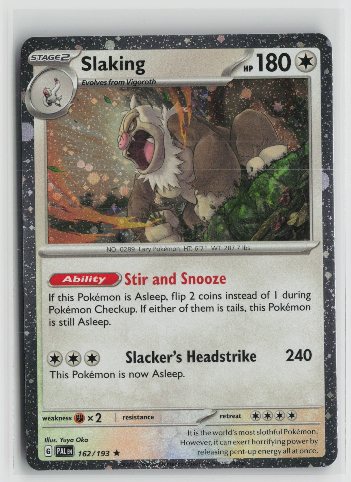 Slaking (Cosmos Holo) Rare Holo MCAP 162/193 NM
