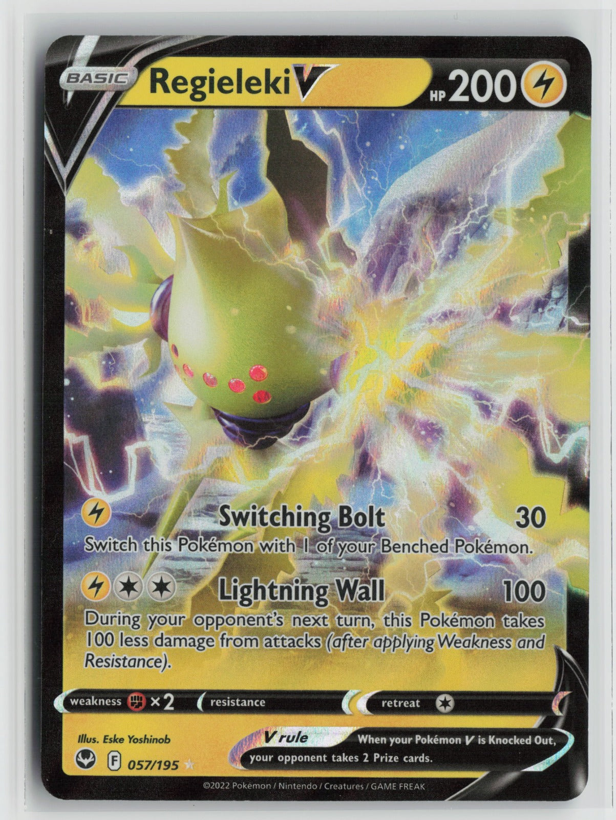 Regieleki V Ultra Rare Holo SWSH12 057/195 NM