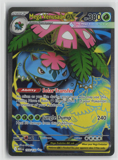 Mega Venusaur ex - Ultra Rare Holo MEG 155/132 NM
