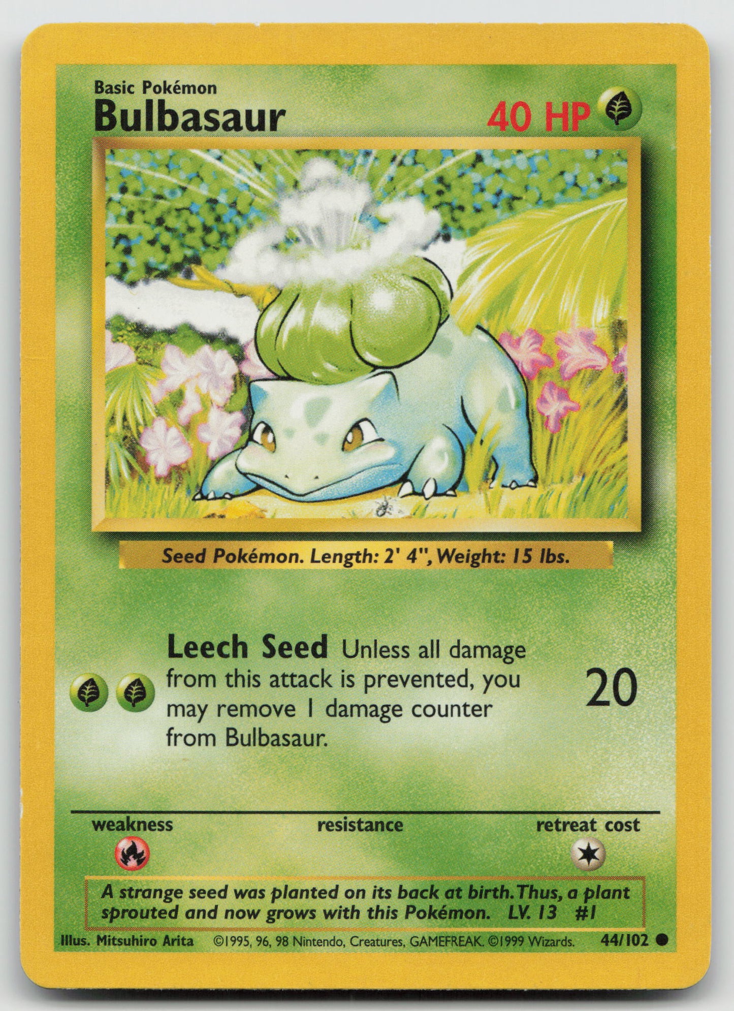 Bulbasaur Common Normal BS 044/102 HP