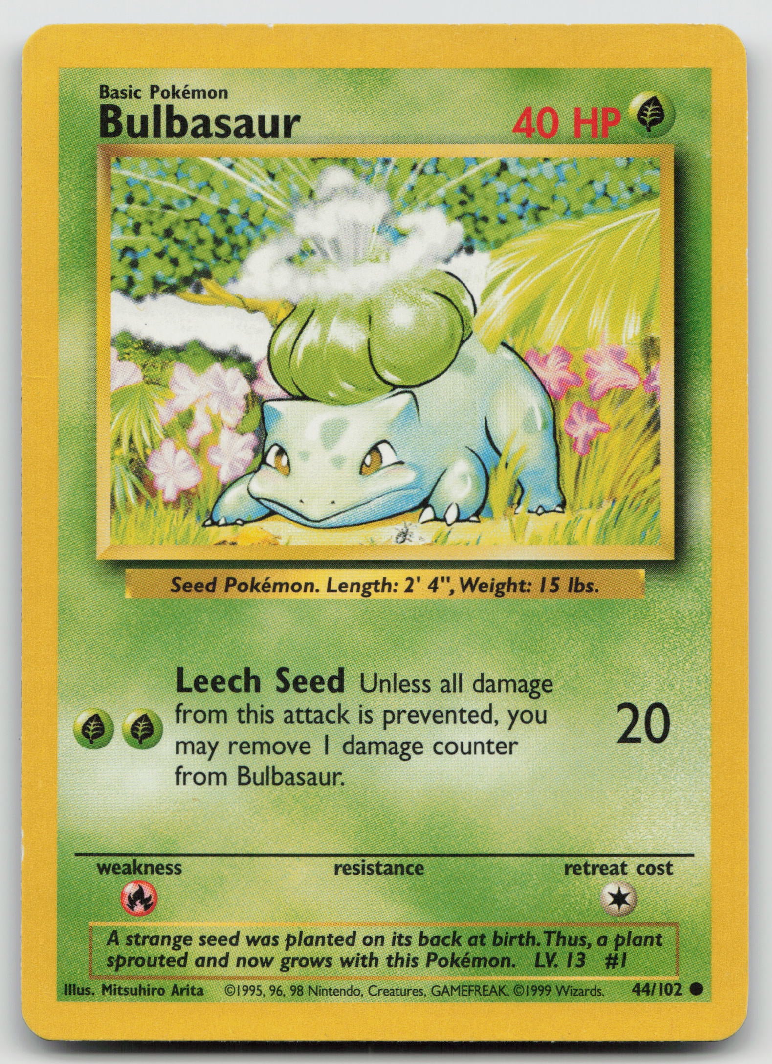 Bulbasaur Common Normal BS 044/102 HP