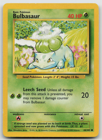 Bulbasaur Common Normal BS 044/102 HP