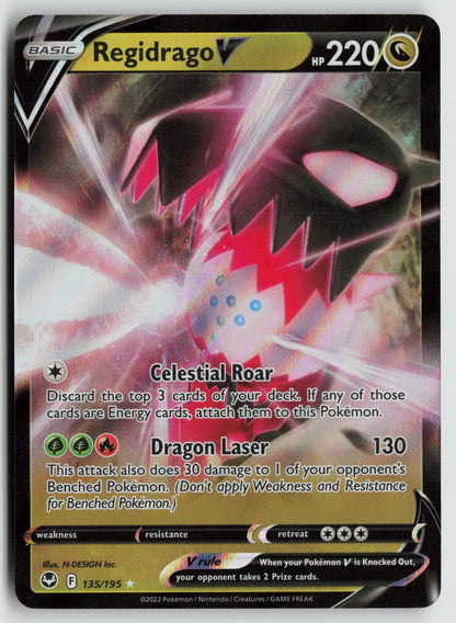 Regidrago V Ultra Rare Holo SWSH12 135/195 NM