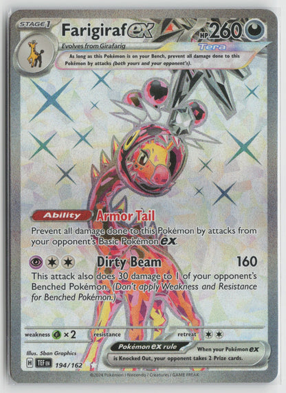 Farigiraf ex - Ultra Rare Holo TEF 194/162 NM