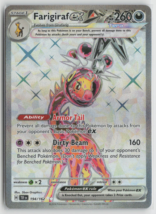 Farigiraf ex - Ultra Rare Holo TEF 194/162 NM