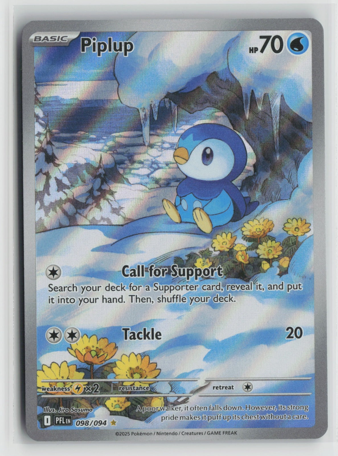 Piplup - Illustration Rare Holo PFL 098/094 NM