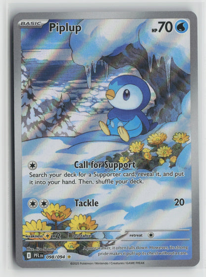 Piplup - Illustration Rare Holo PFL 098/094 NM