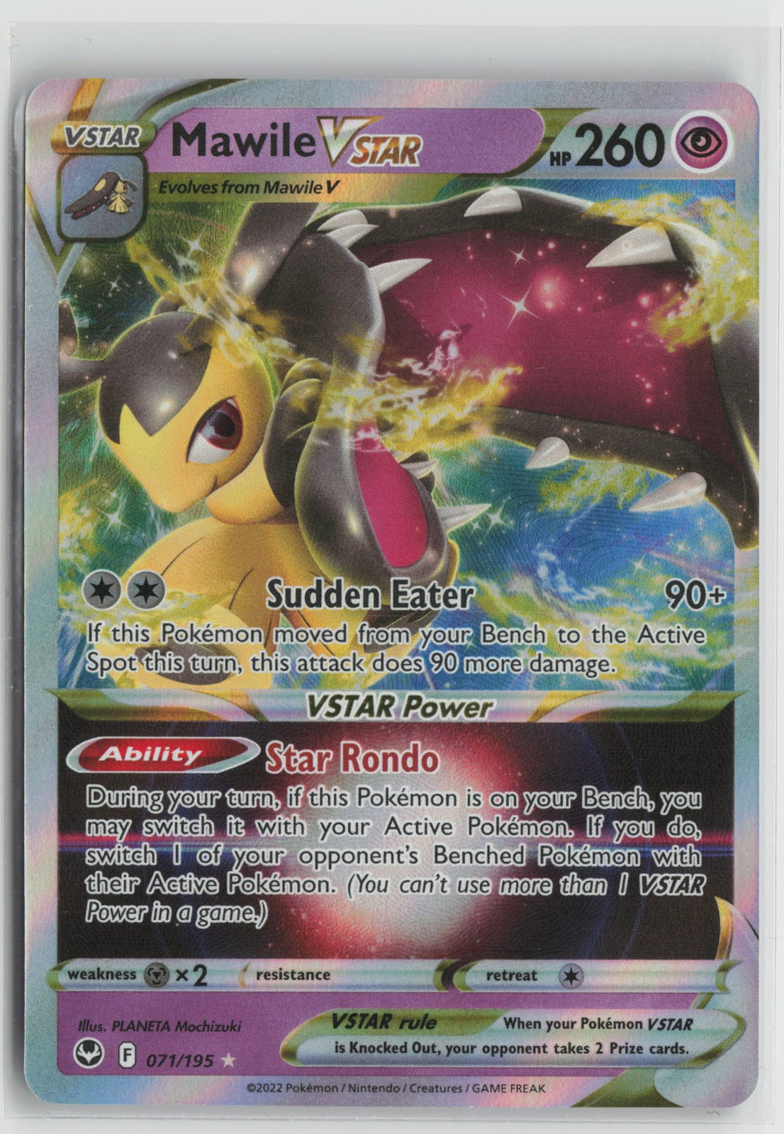 Mawile VSTAR Ultra Rare Holo SWSH12 071/195 NM