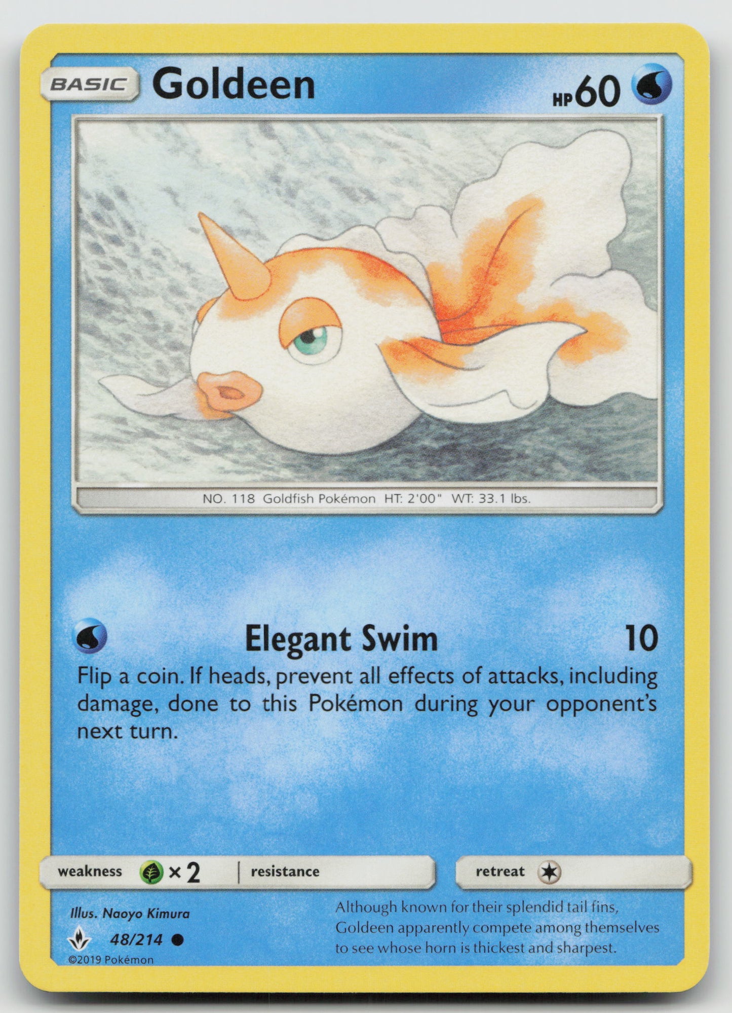 Goldeen Common Normal SM10 48/214 NM