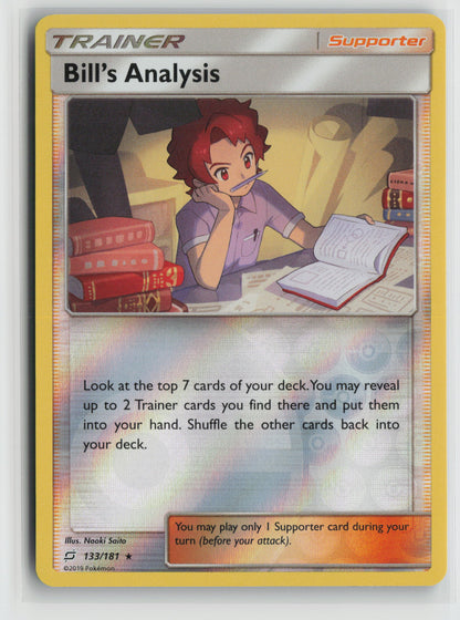 Bill's Analysis Holo Reverse Rare SM - Team Up 133/181 NM