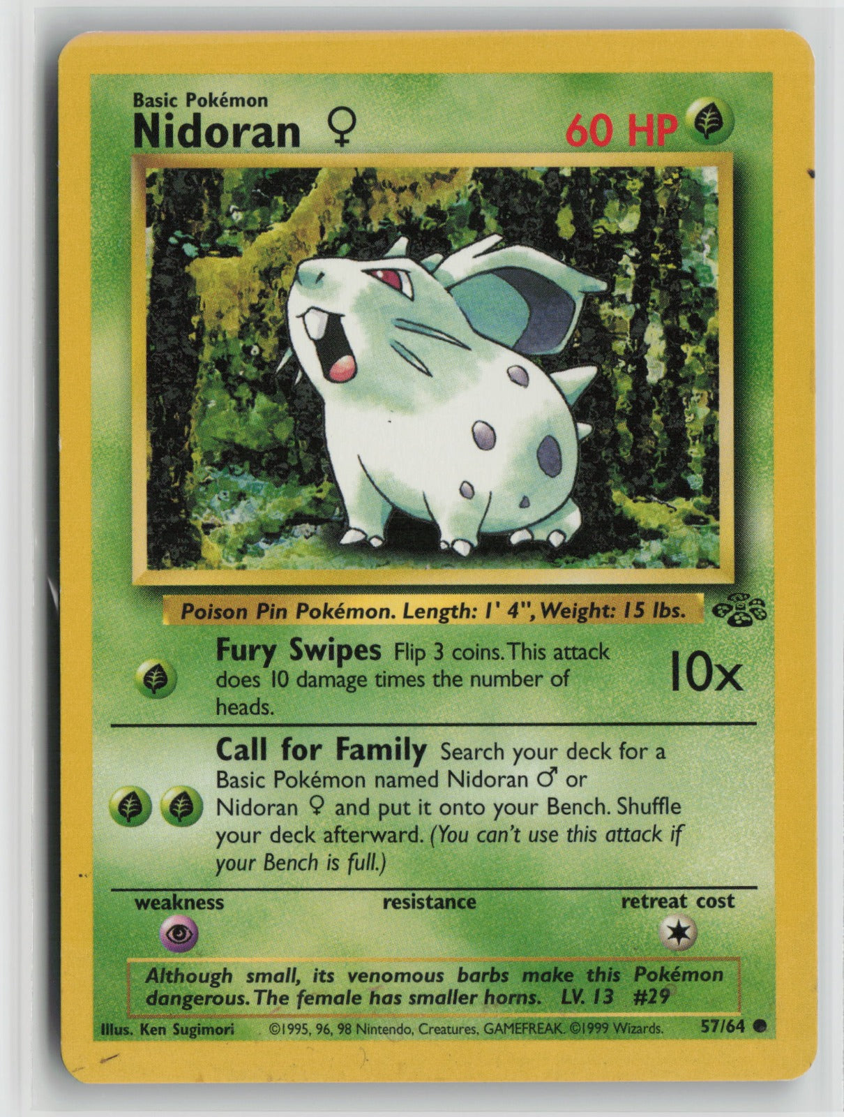 Nidoran F Common Unlimited JU 57/64 MP