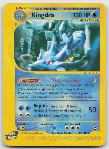 Kingdra (19) Rare Normal AQ 019/147 LP
