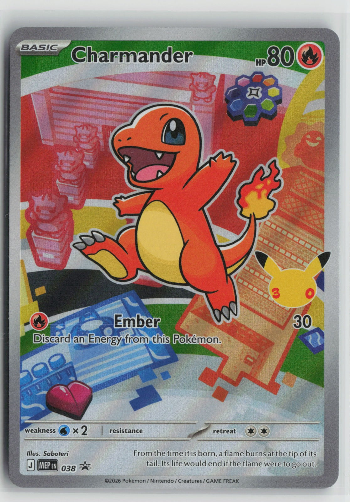 Charmander Promo Holo MEP 038 NM