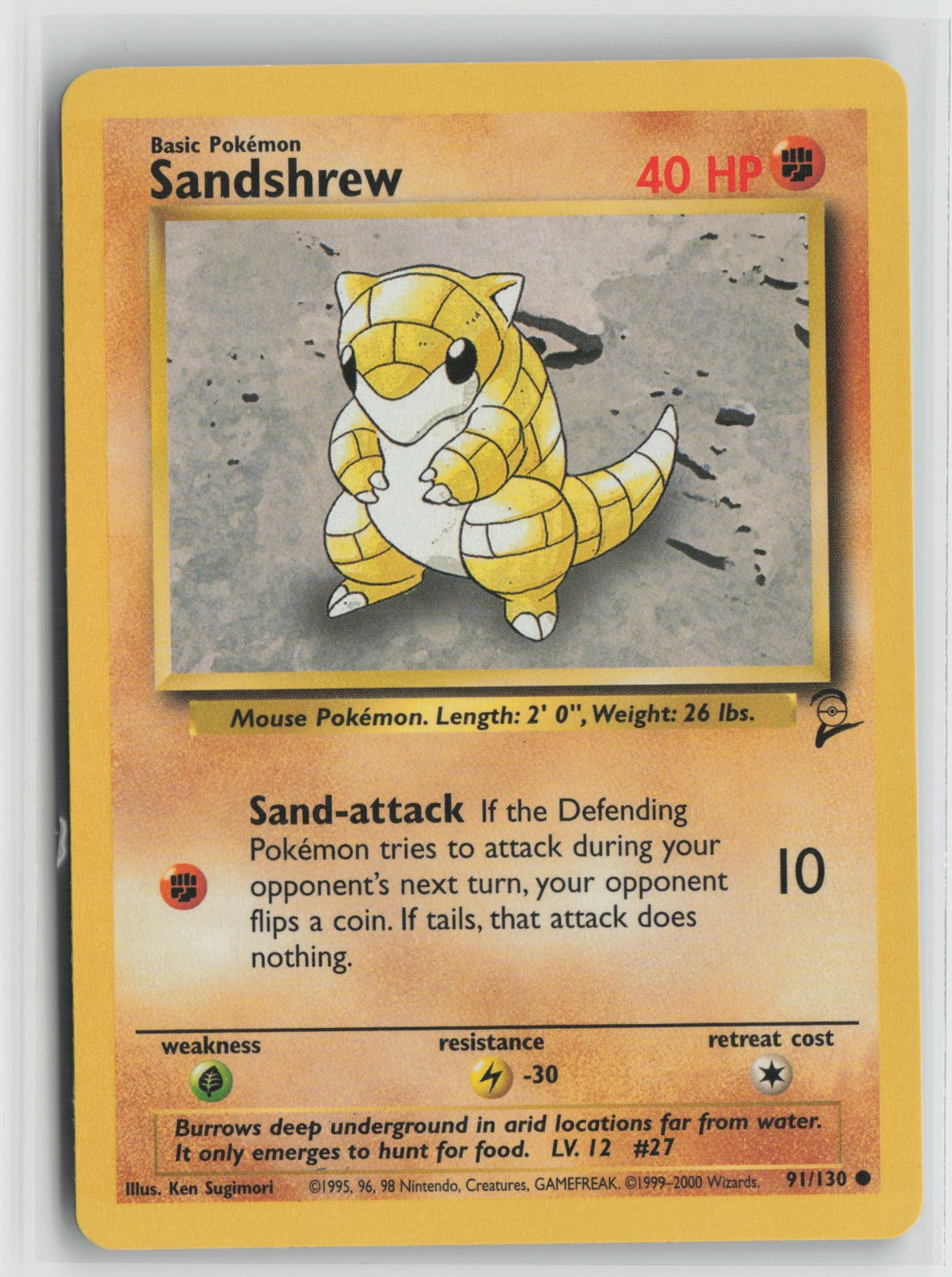 Sandshrew Common BS 062/102 MP