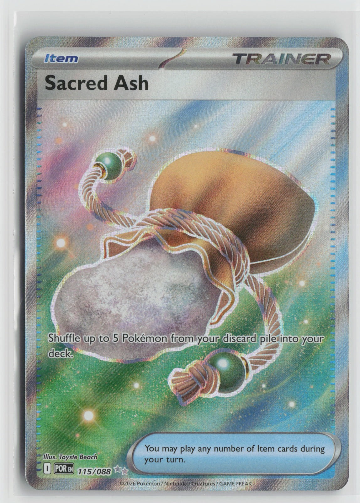 Sacred Ash Ultra Rare Holo POR 115/088 NM