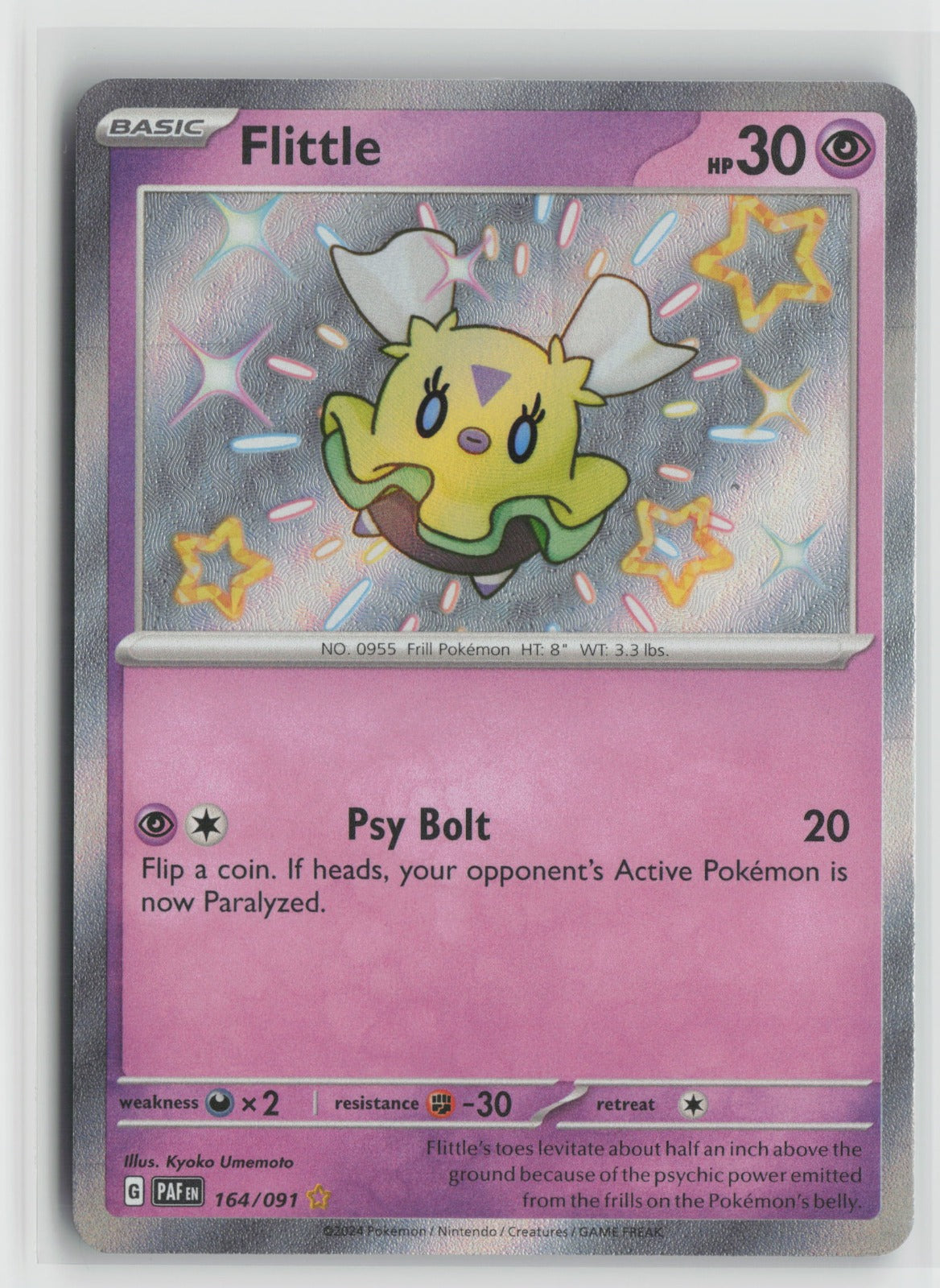 Flittle - Shiny Rare Holo PAF 164/091 NM