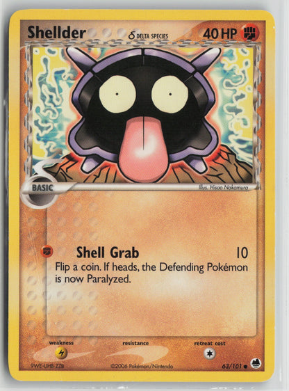 Shellder (Delta Species) Common DF 63/101 LP