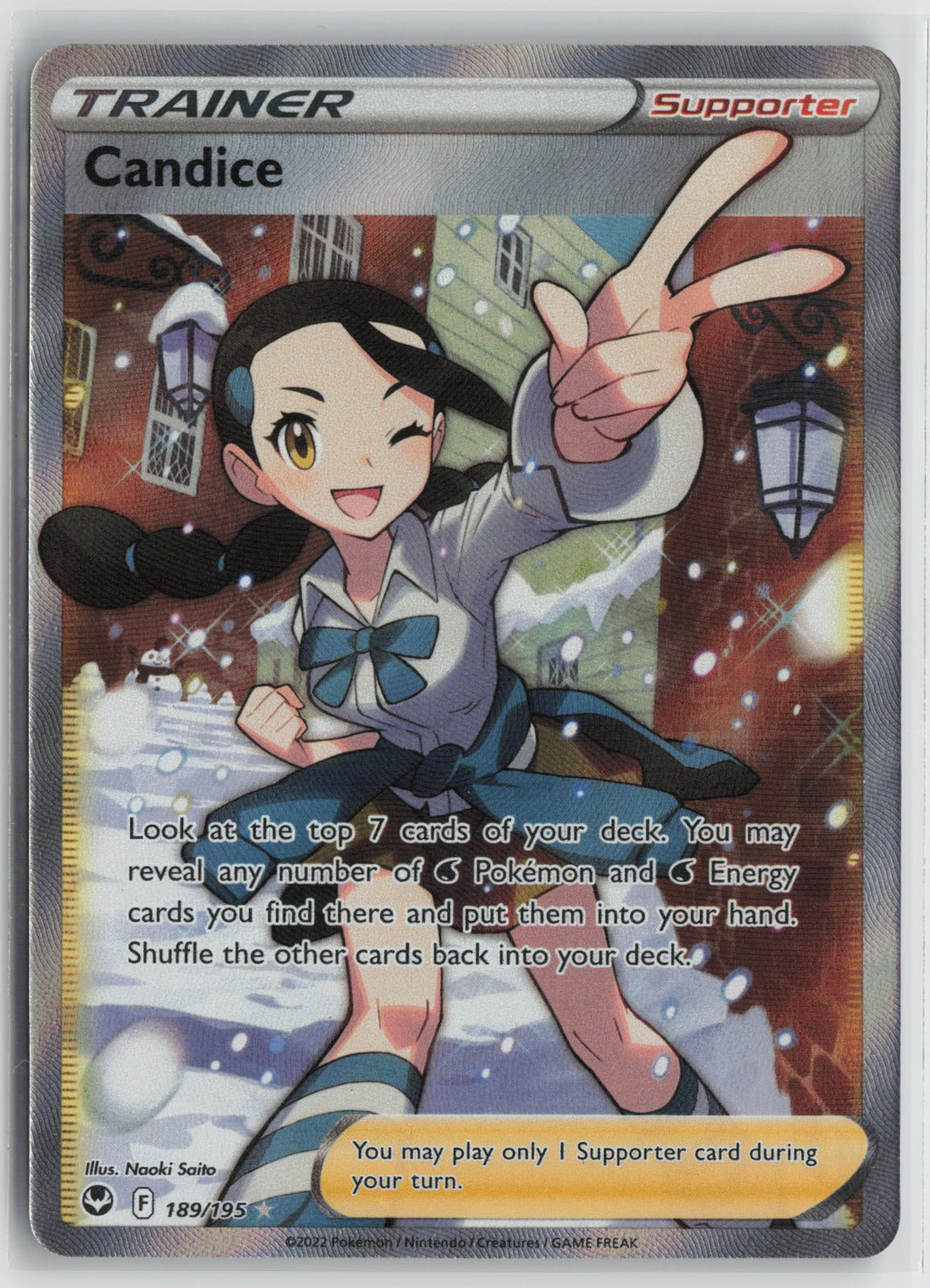 Candice (Full Art) Ultra Rare Holo SWSH12 189/195 NM