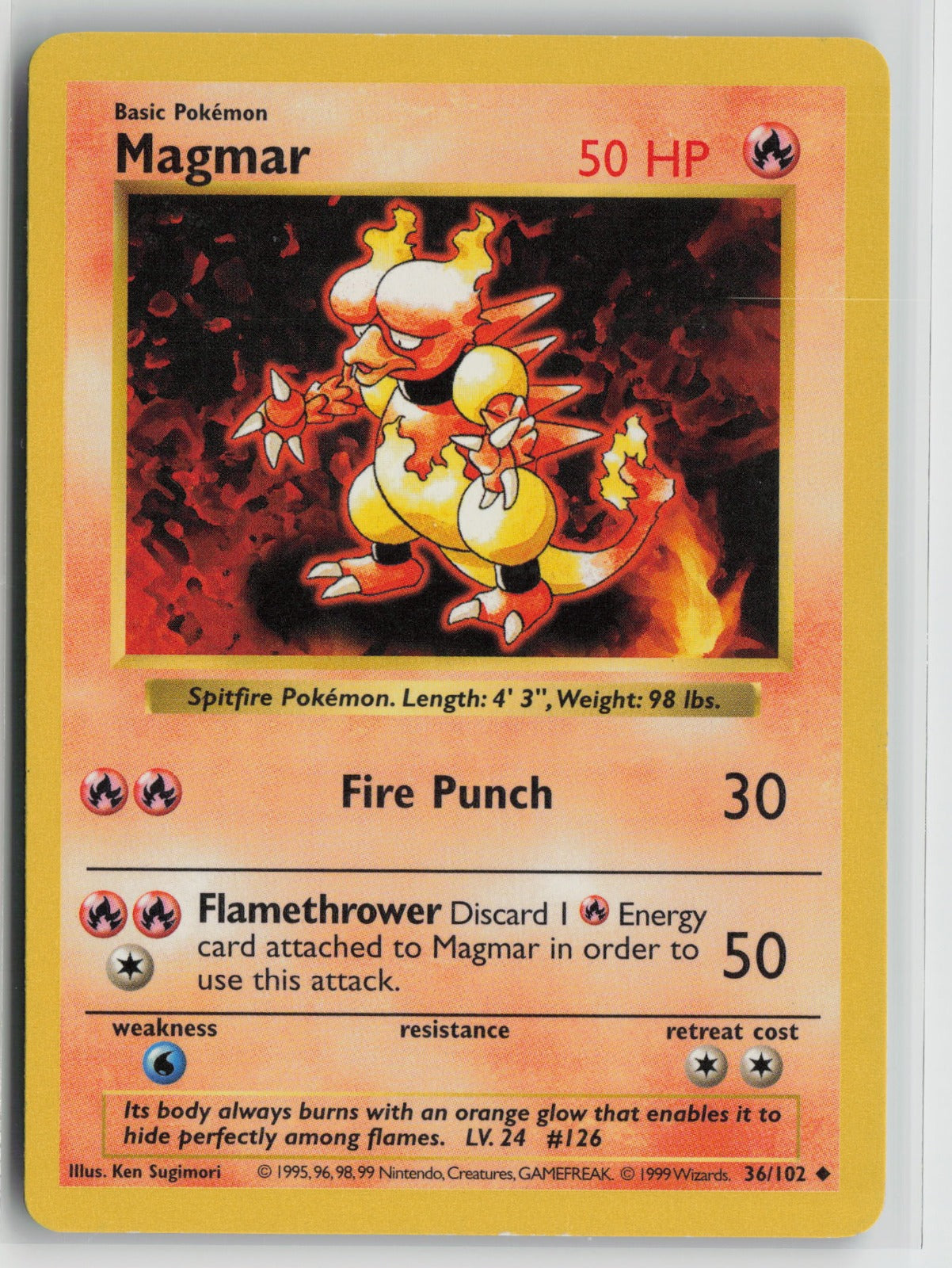 Magmar Uncommon Unlimited BSS 036/102 LP