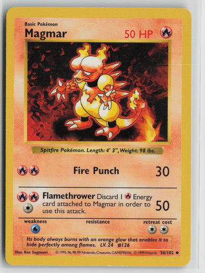 Magmar Uncommon Unlimited BSS 036/102 LP