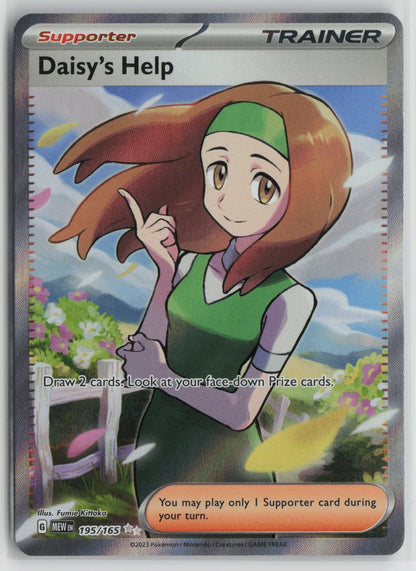 Daisy's Help - Ultra Rare Holo MEW 195/165 NM