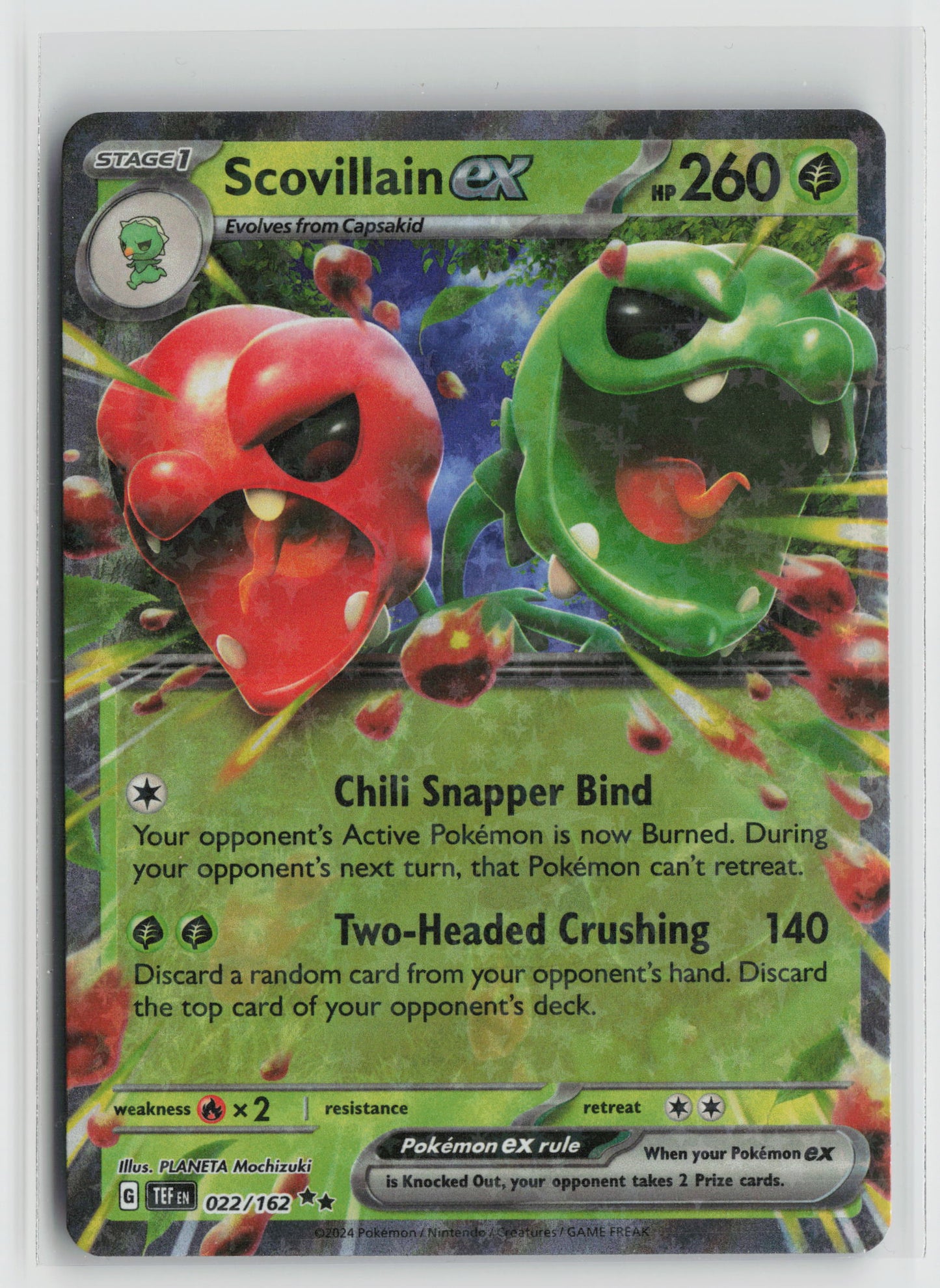 Scovillain ex Double Rare SV05: Temporal Forces 022/162 NM