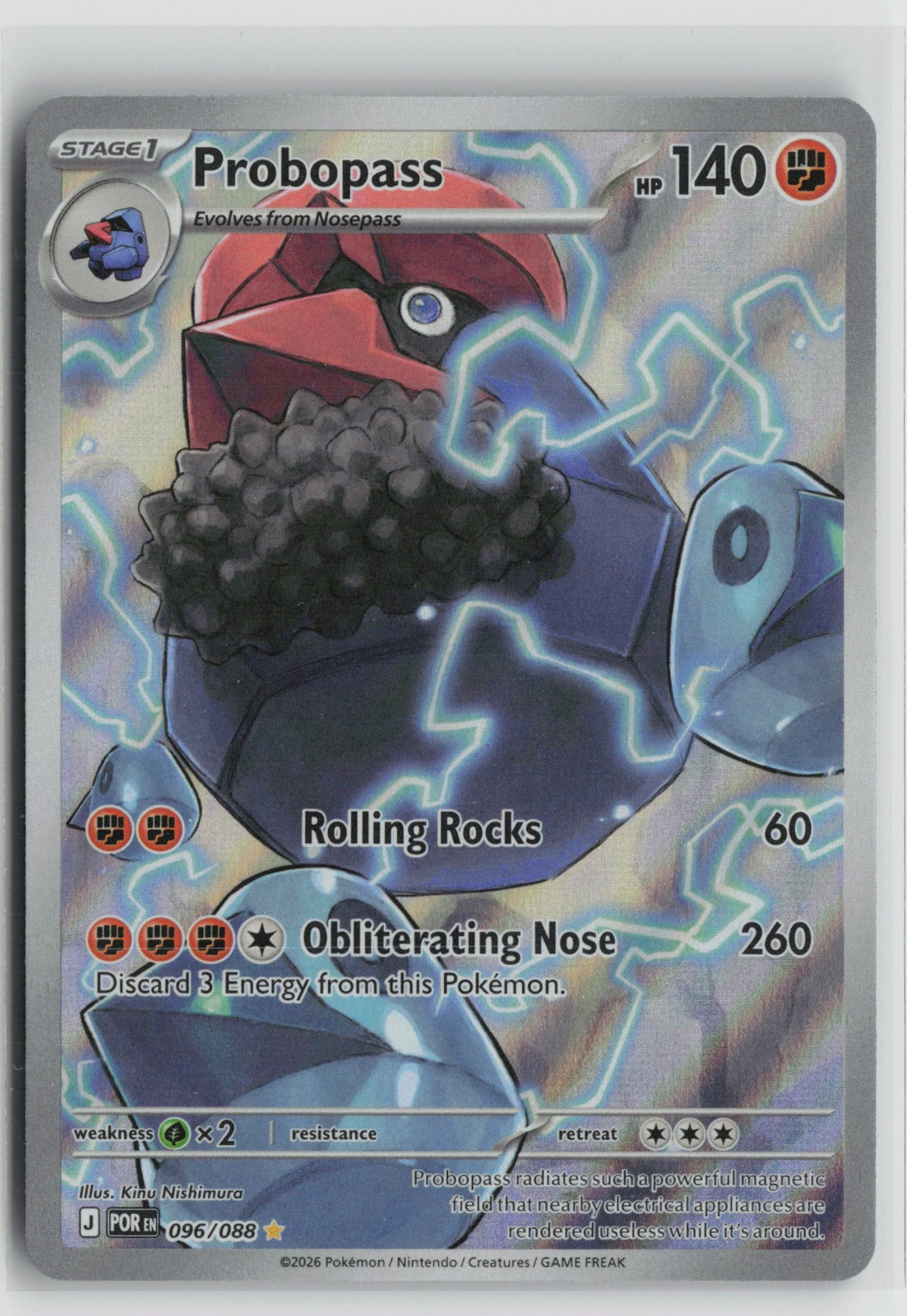 Probopass - Illustration Rare Holo POR 096/088 NM
