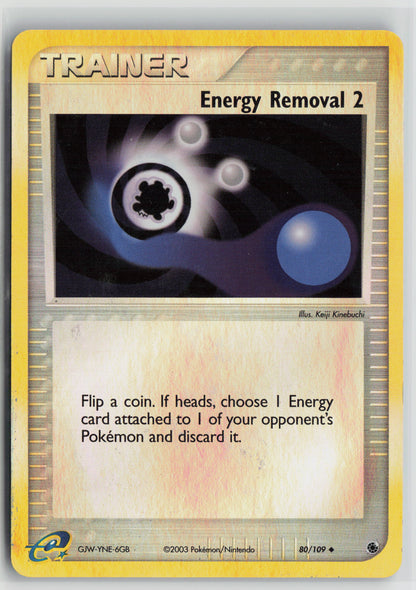 Energy Removal 2 Uncommon Ruby and Sapphire 80/109 MP