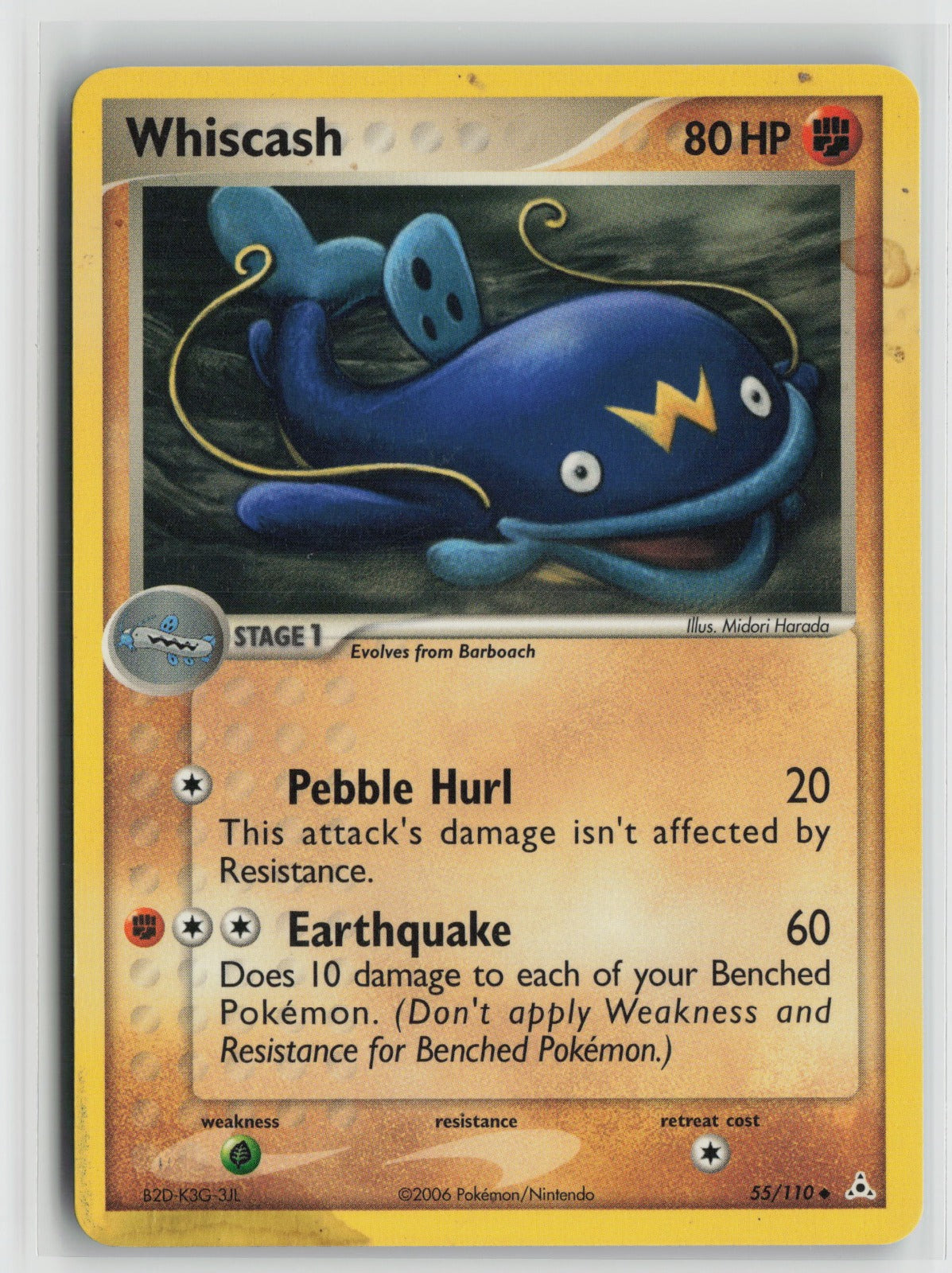 Whiscash Uncommon HP 55/110 DMG