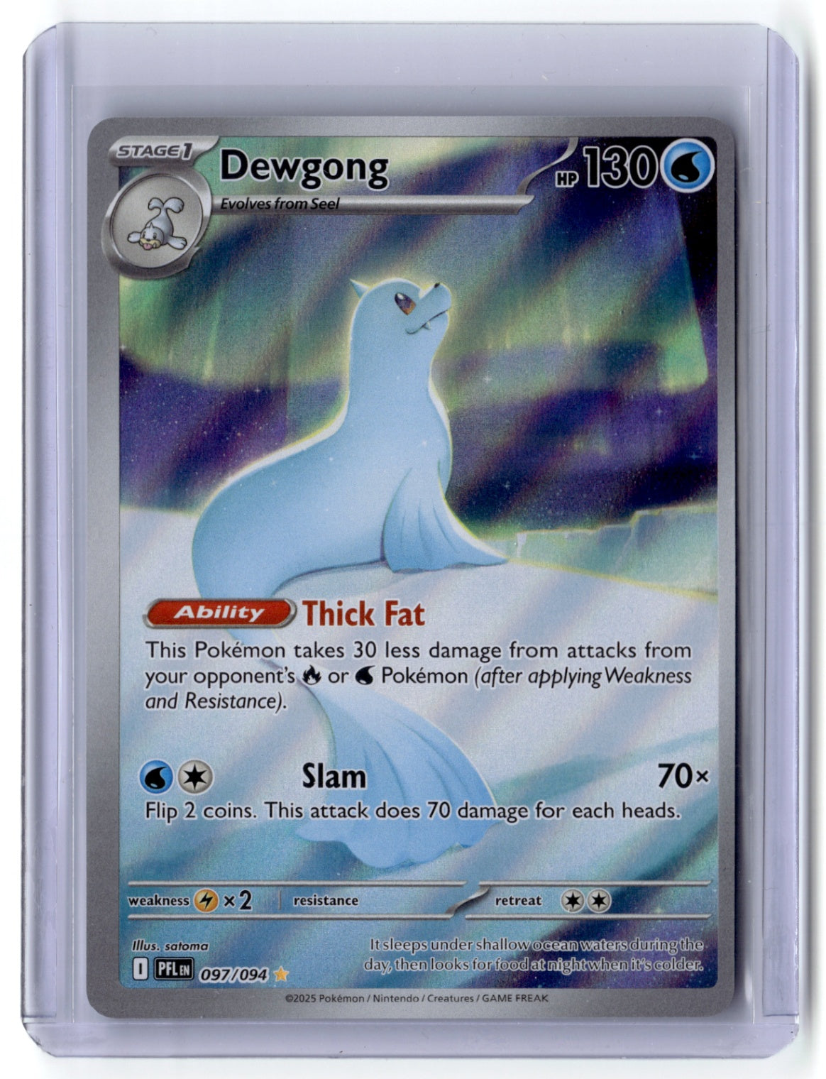 Dewgong - Illustration Rare ME02: Phantasmal Flames 097/094 NM