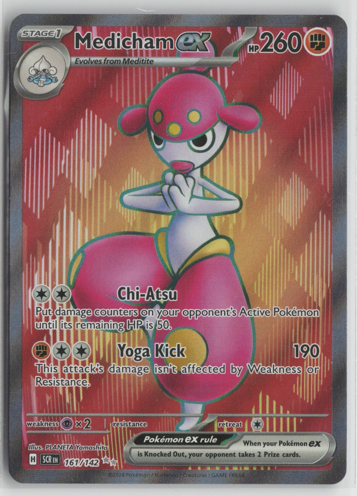 Medicham ex - Ultra Rare Holo SCR 161/142 NM