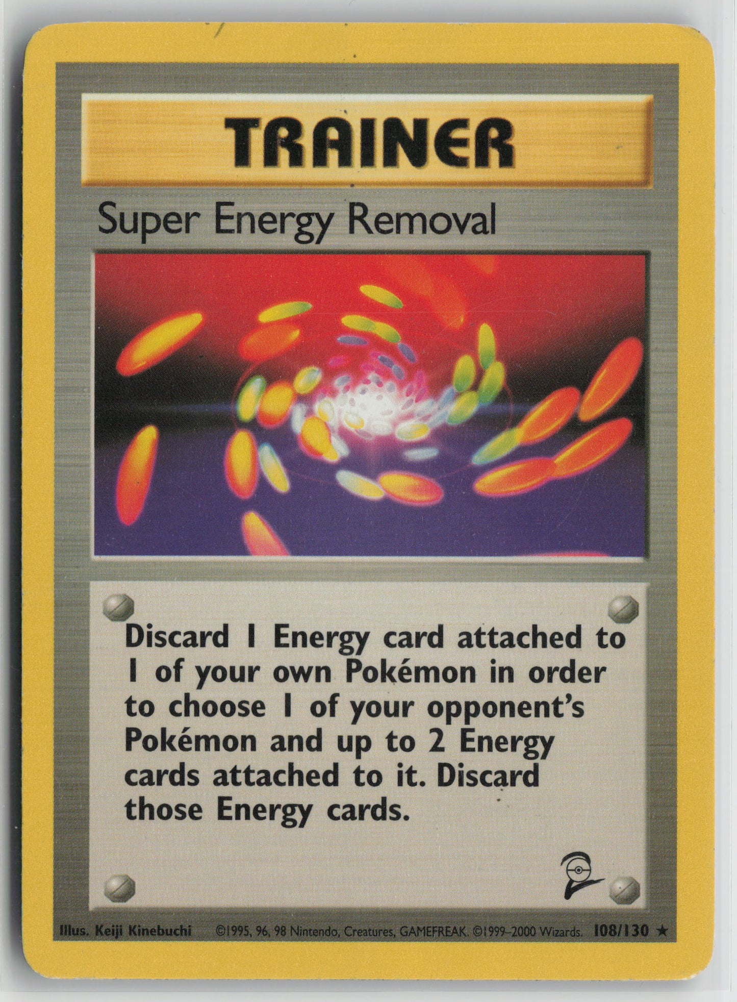 Super Energy Removal Rare Base Set 2 108/130 HP