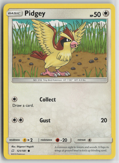 Pidgey (121) Common SM - Team Up 121/181 NM
