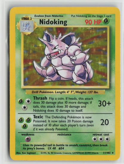 Nidoking Holo Rare BS 011/102 LP