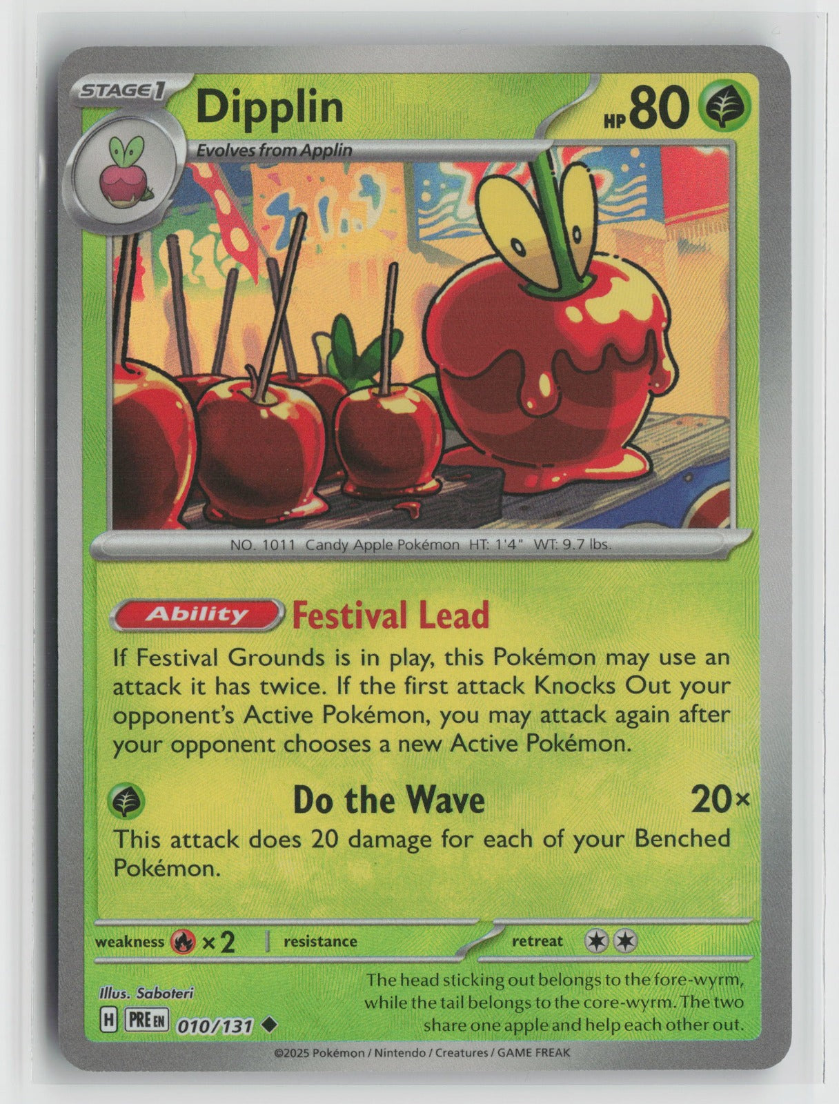 Dipplin (Poke Ball Pattern) Uncommon Holo PRE 010/131 NM
