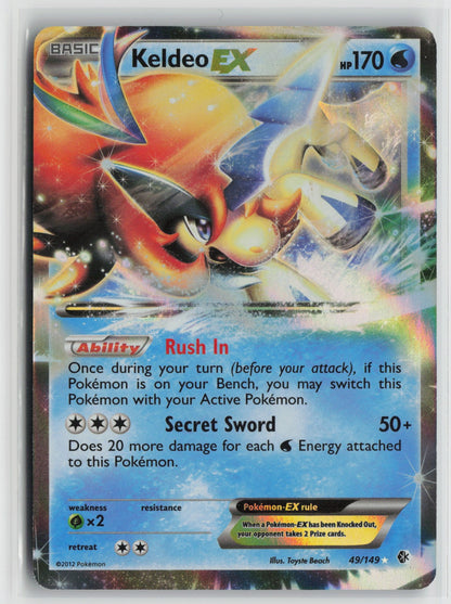 Keldeo EX Ultra Rare Holo BCR 49/149 LP