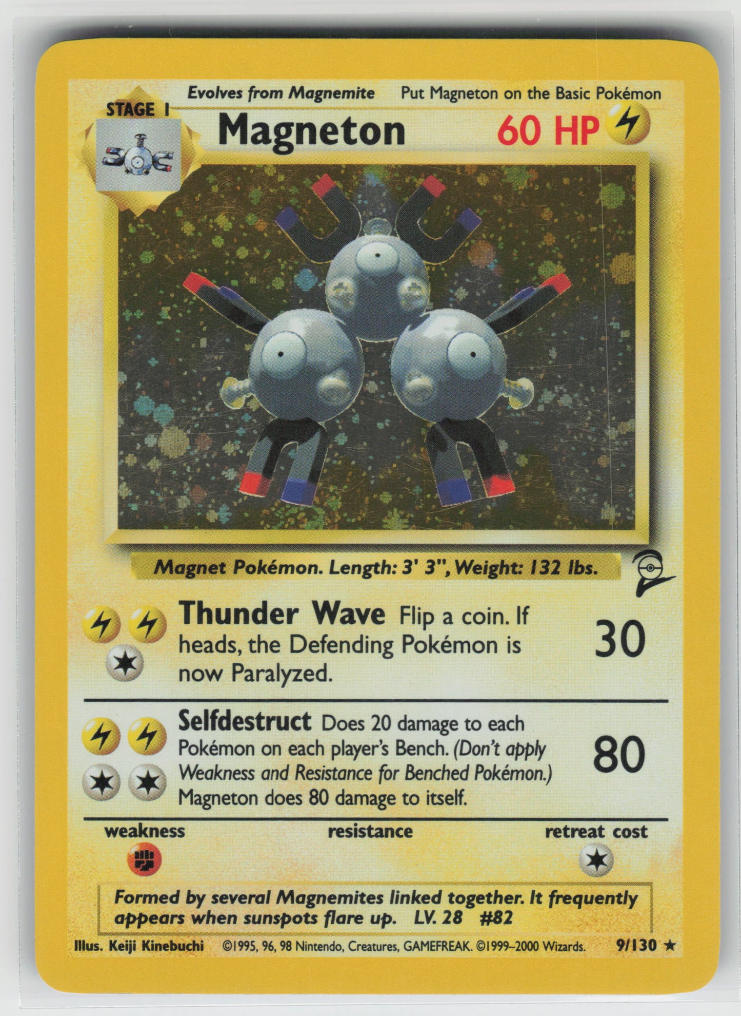 Magneton Holo Rare Base Set 2 009/130 LP