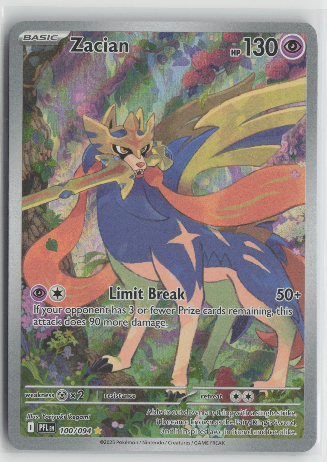 Zacian - Illustration Rare Holo PFL 100/094 NM