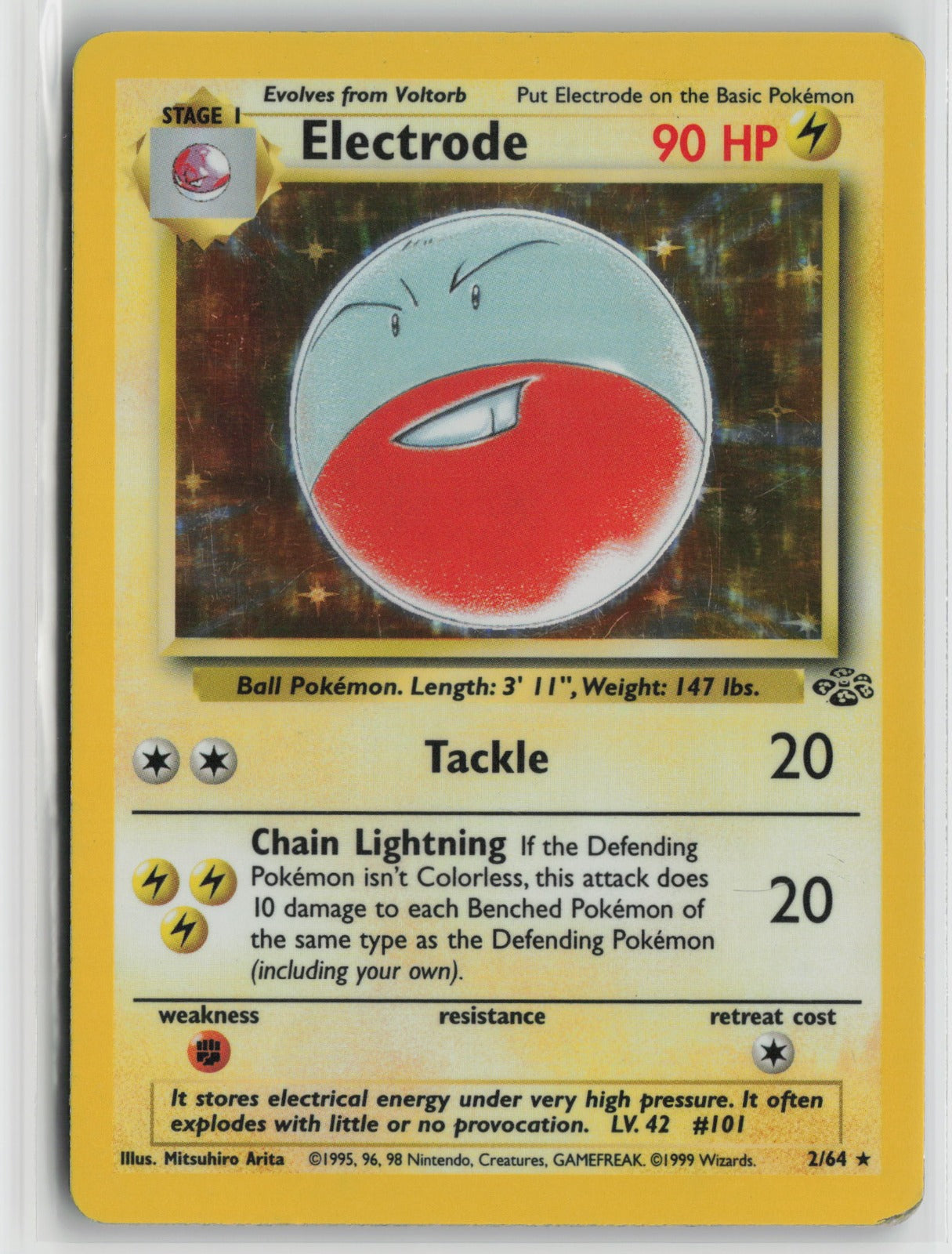 Electrode (2) Holo Rare Unlimited Holo JU 02/64 MP