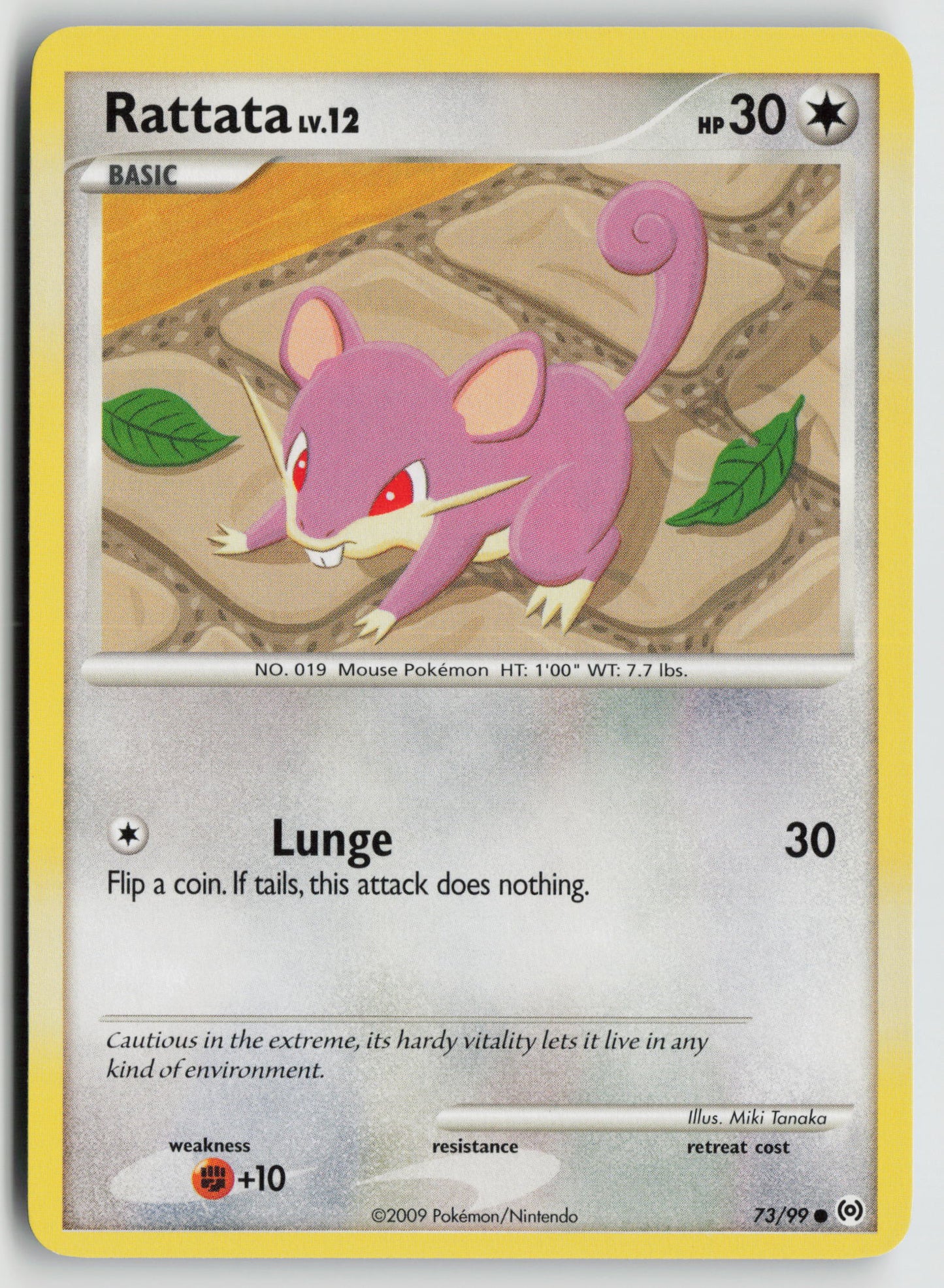 Rattata Common Arceus 73/99 NM