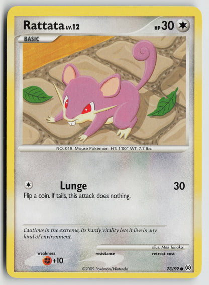 Rattata Common Arceus 73/99 NM