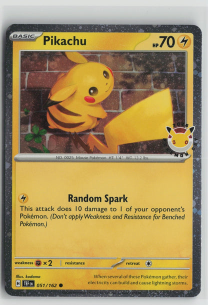 Pikachu (Pokemon Day 2026) Common Holo MCAP 051/162 NM