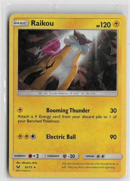 Raikou Holo Rare Shining Legends 32/73 NM
