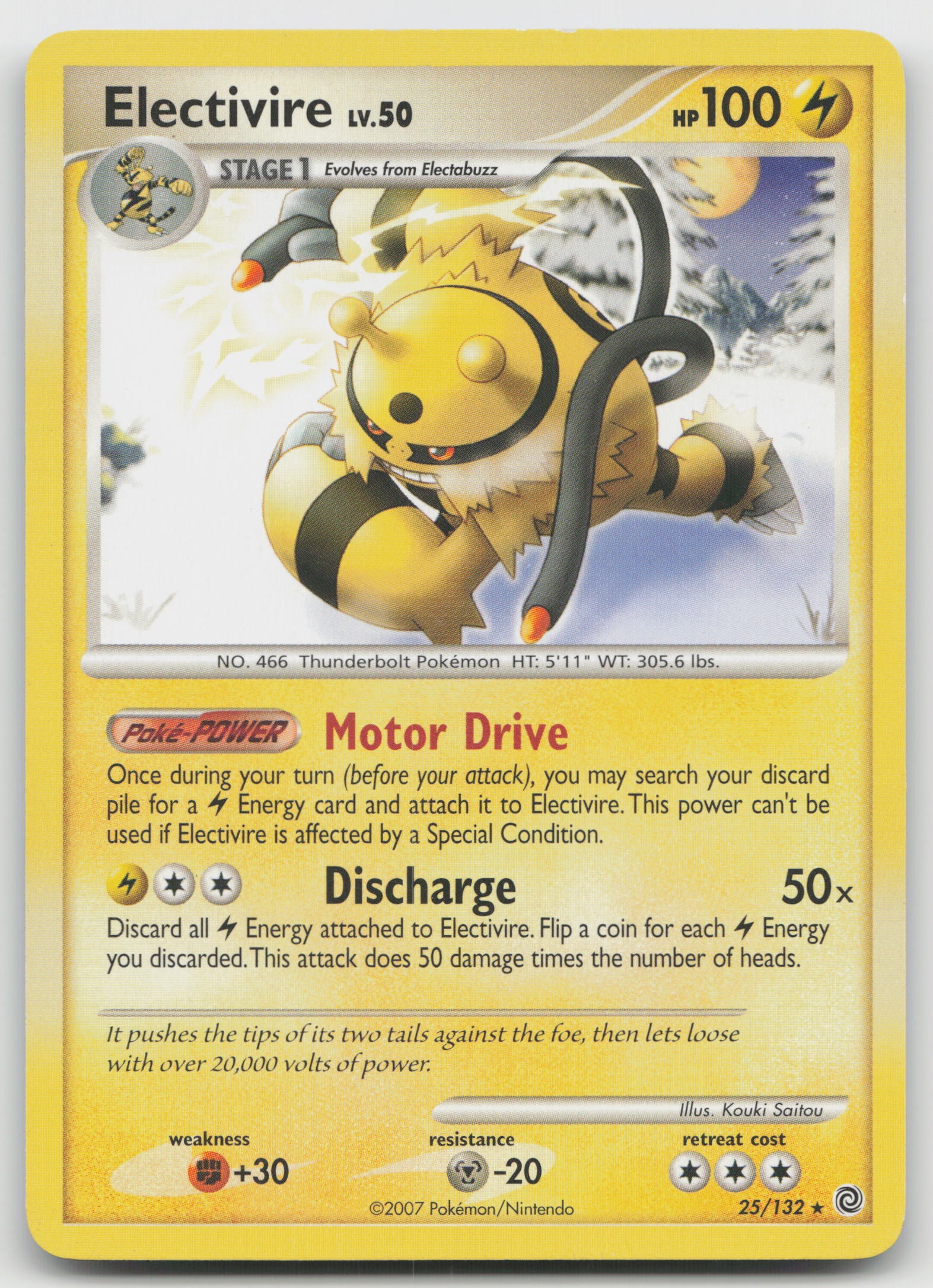 Electivire Rare Normal SW 25/132 LP