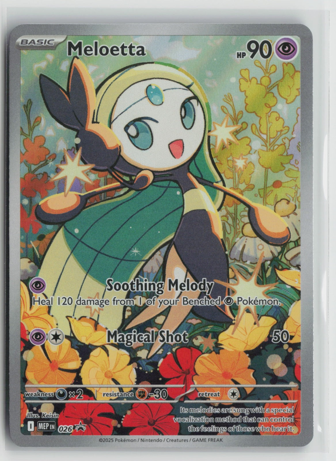Meloetta Illustration Rare Holo MEP 026 NM