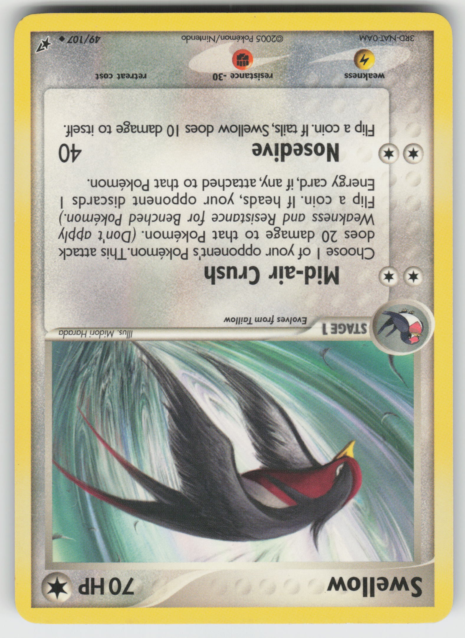 Swellow Uncommon Deoxys 49/107 LP