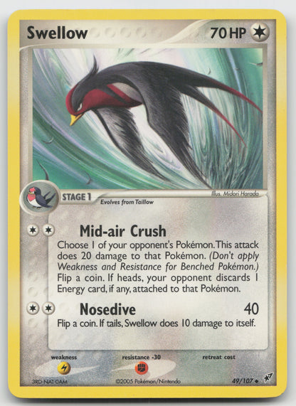 Swellow Uncommon Deoxys 49/107 LP